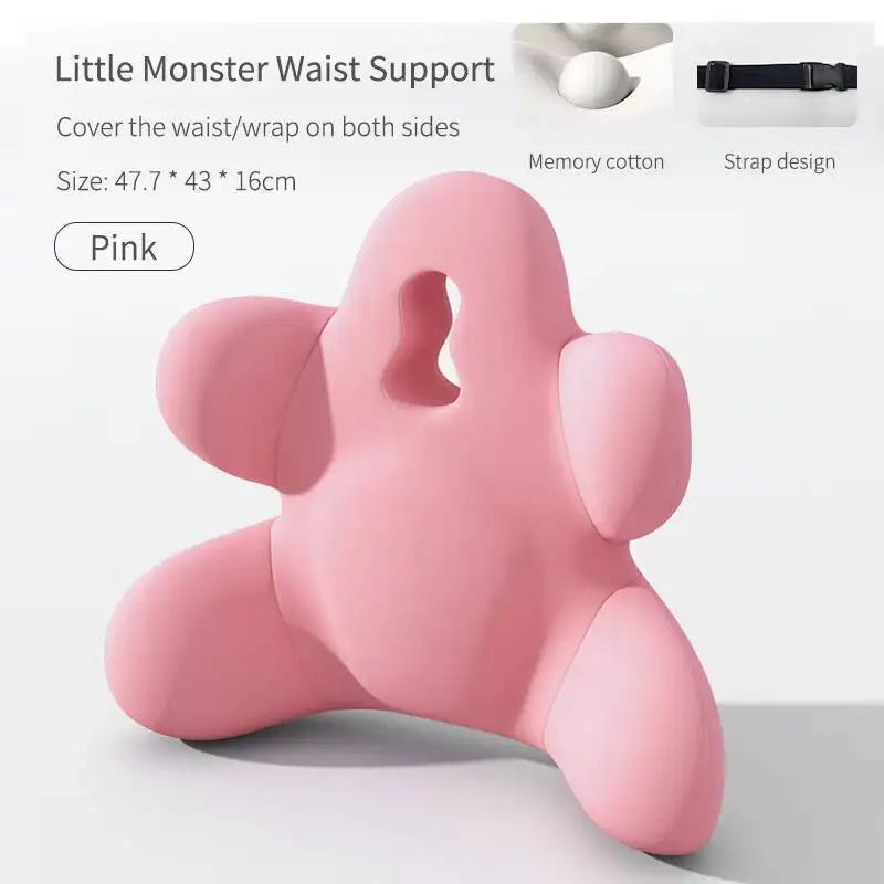 Memory Foam Office Lumbar Support Back Rest Cushion Pillow For Car Chair Relieve Back Pain Car Seat Waist Cushion Soft