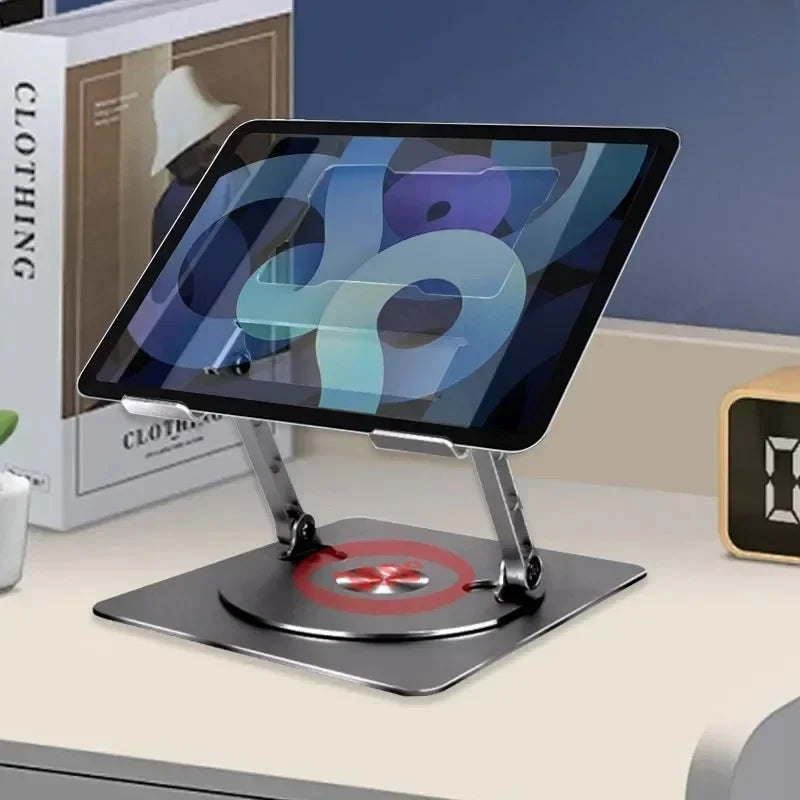 360° Rotatable Laptop Holder Aluminum Alloy Anti Slip Breathable Desktop Flat Stand For iPad Galaxy Tab Macbook Book