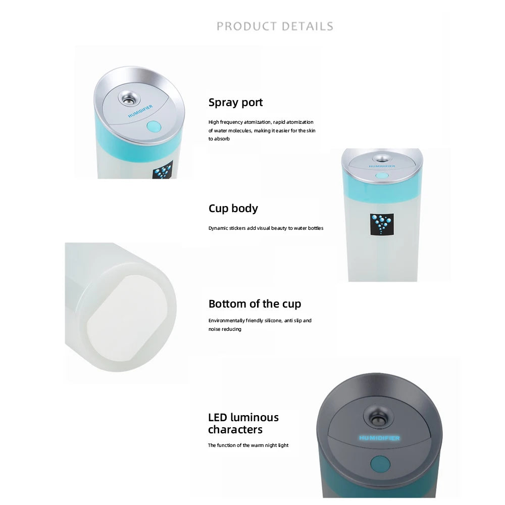300ML USB humidifier mini aromatherapy diffuser car humidifier diffuser office desk humidifier Flatback resin Mini