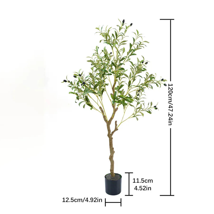 Artificial Olive Tree 120/150/180cm Room Decoration Detachable Artificial Decorative Plants With Fruit For Home Garden
