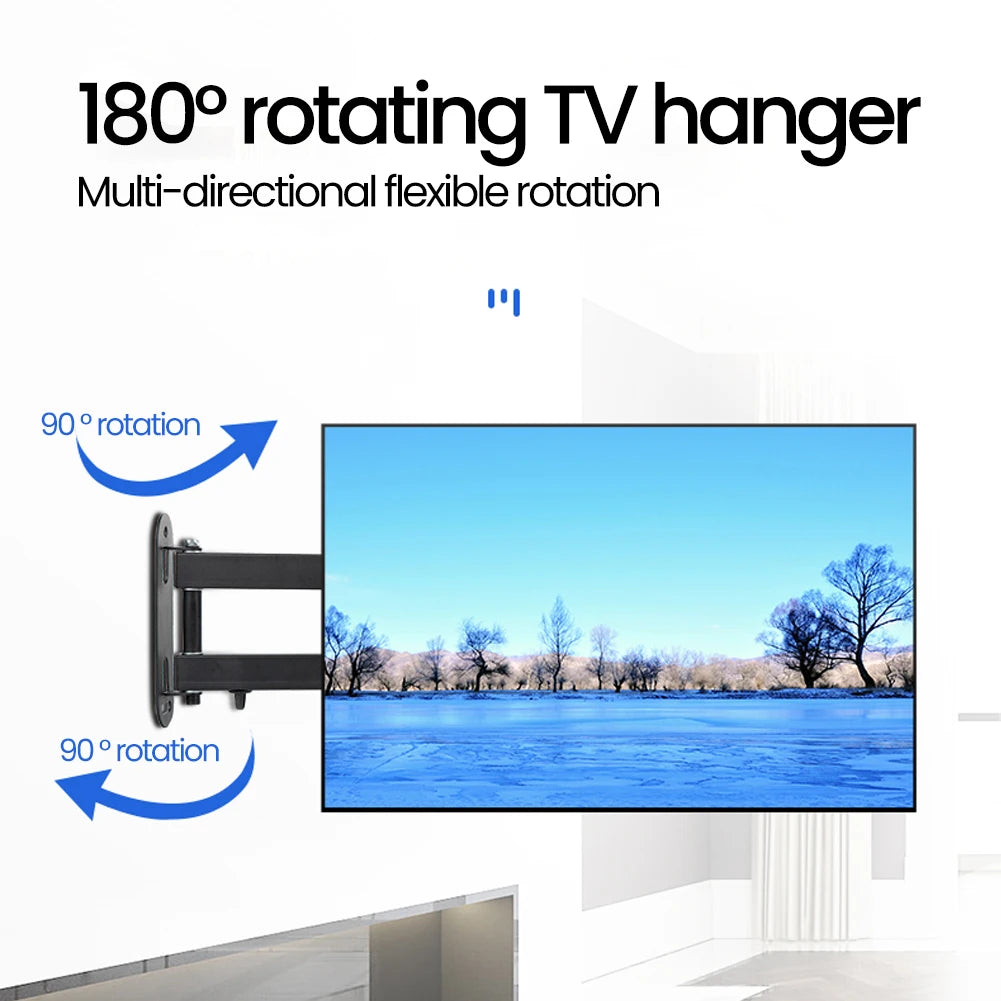 20° tiltable TV Wall Mount Bracket 360° Rotated Holder Universal TV Mounts for 10-32 Inch LCD LED Monitor Flat Panel