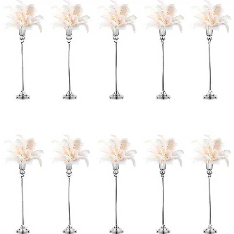 Wedding Centerpiece Vase Floor Vase - 32.5 Inch Multi-Purpose Metal Vase for Party Events Christmas and Halloween