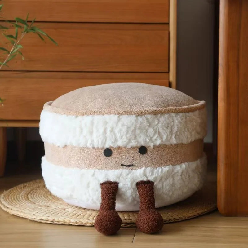 Bread footstool cute seat pier living room sofa footstool tatami futon removable washing shoe stool decorative stool
