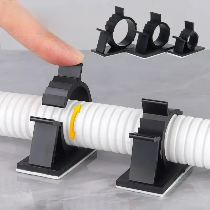 5pcs-adjustable-cable-organizer-clips-self-adhesive-wire-management-holder-car-pc-tv-charging-wire-winder-desktop-line-clamp