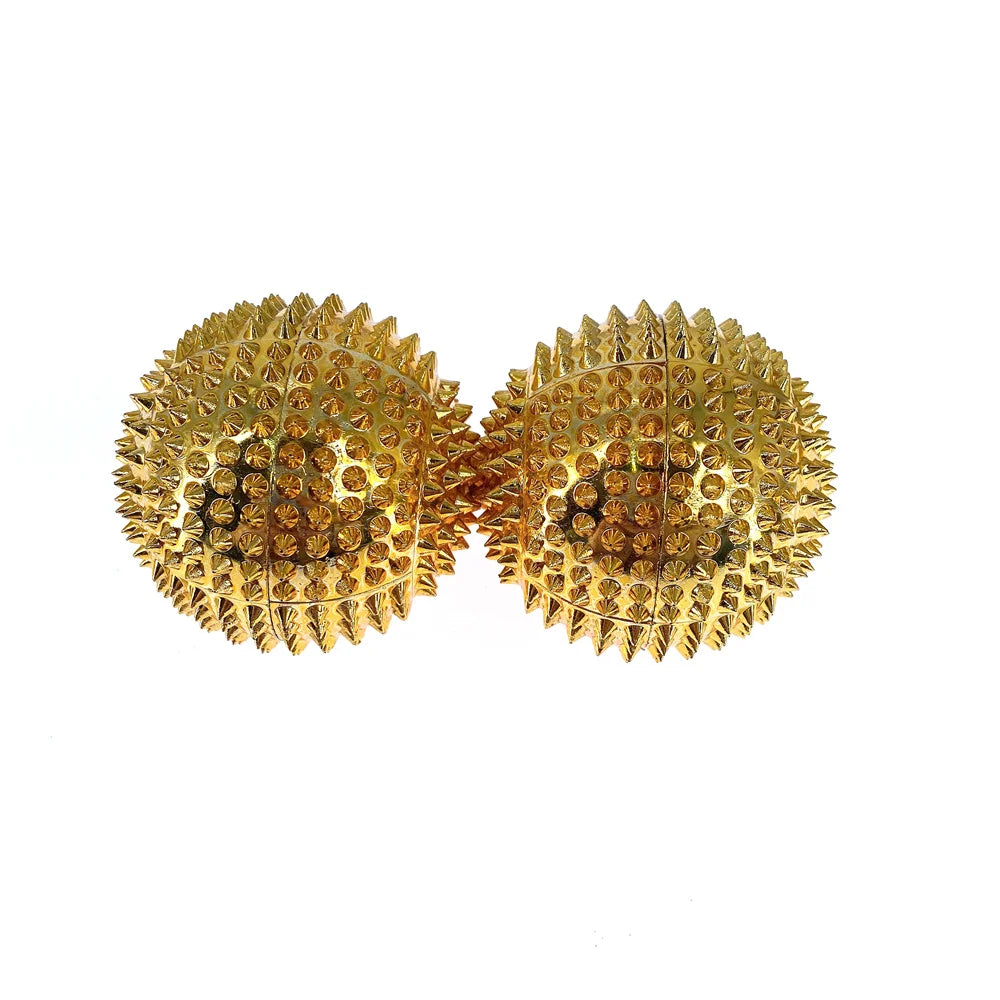 1Pair Yoga Fitness Ball Magnetic Therapy Massager Magnet Hand Acupuncture Ball Acupoint Needle Massage Men Women