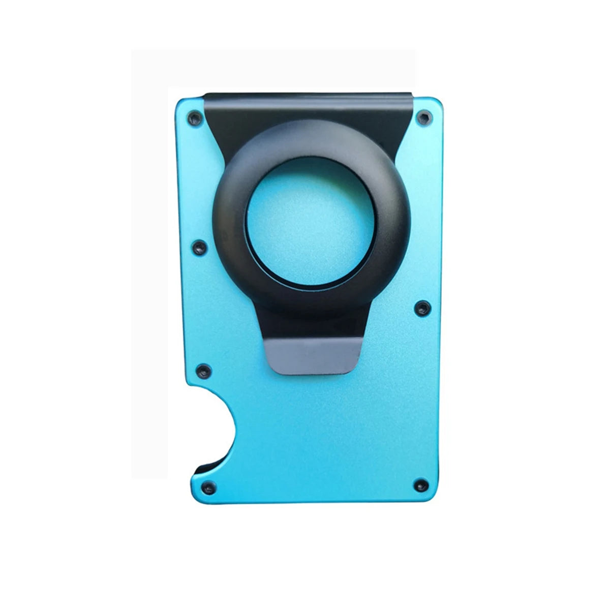 1PC For AirTag Wallet New Metal Men Credit ID Card Holder Case Slim Anti-lost Protective Air Tag Carteira Luxury