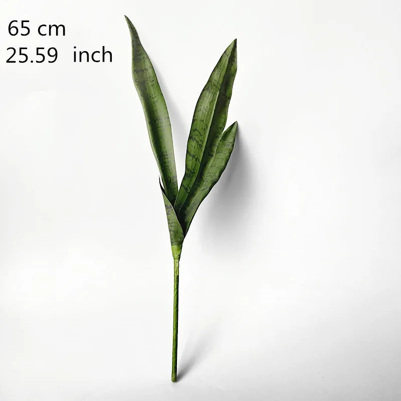 50-76CM Artificial Succulent Plants Tropical Fake Long Leaf Simulation Tiger Pilan Home Decoration Office Hotel Party