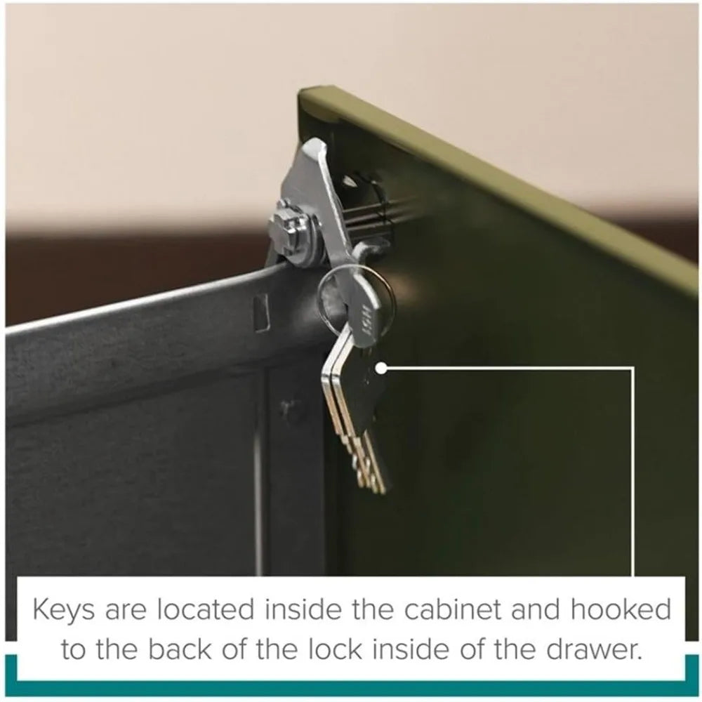 Hirsh 22’’ Deep 2 Drawer Metal File Cabinet with Ball Bearing Slides Black - United States / Black