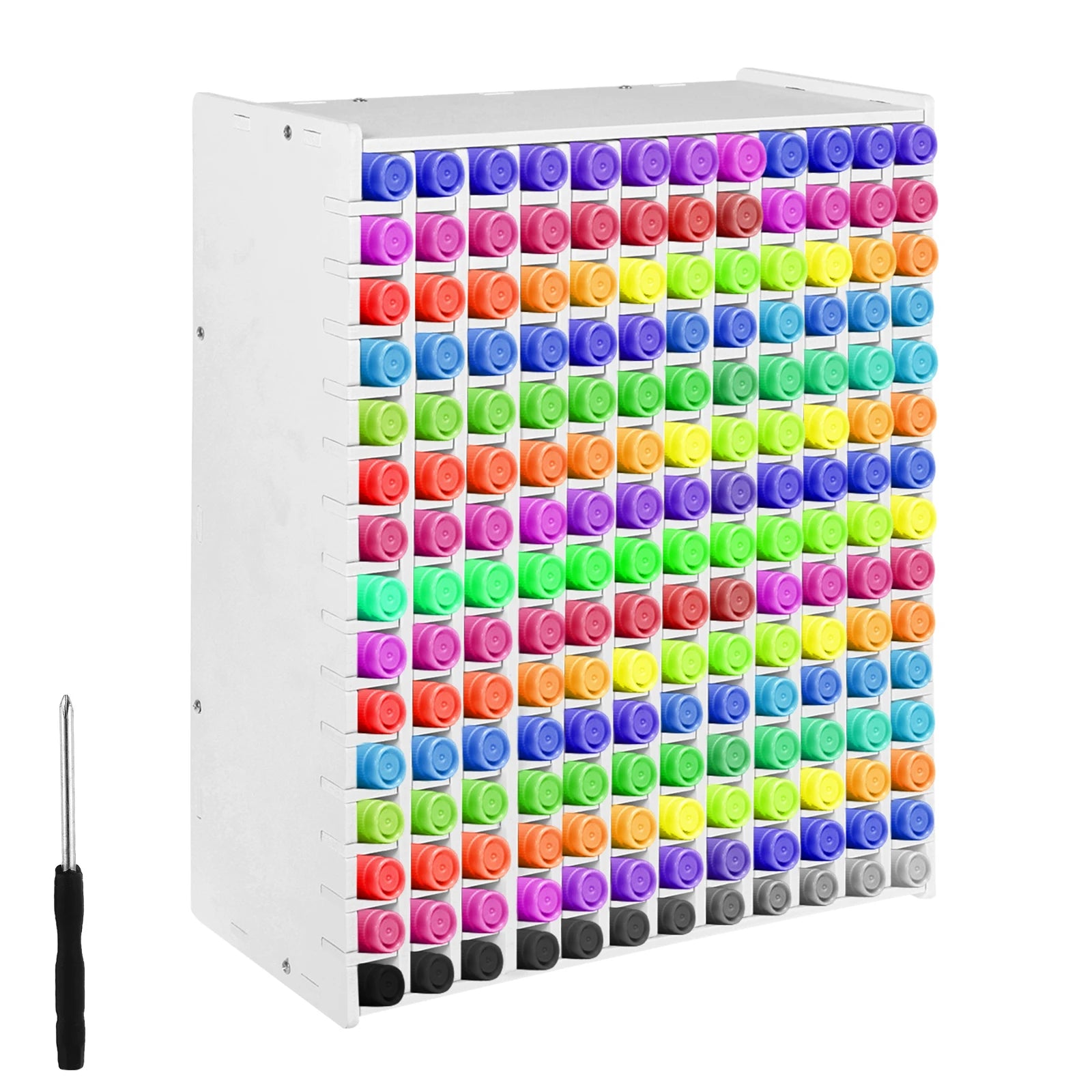 120/180 Slots Marker Pencil Storage Rack Large Capacity Desktop Marker Organizer Colored Pencil Stationery Store Pencil
