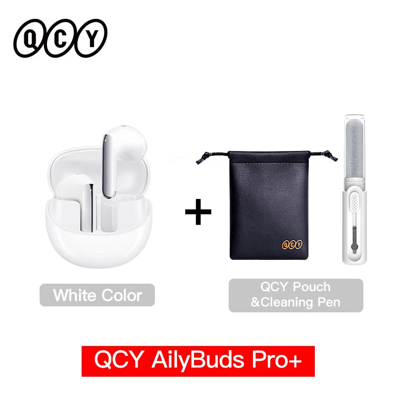 QCY HT10 AilyBuds Pro+ ANC Wireless Earphone Al Audio Hi-res with LDAC Bluetooth 5.3 Earbuds Adaptive ANC Multipoint