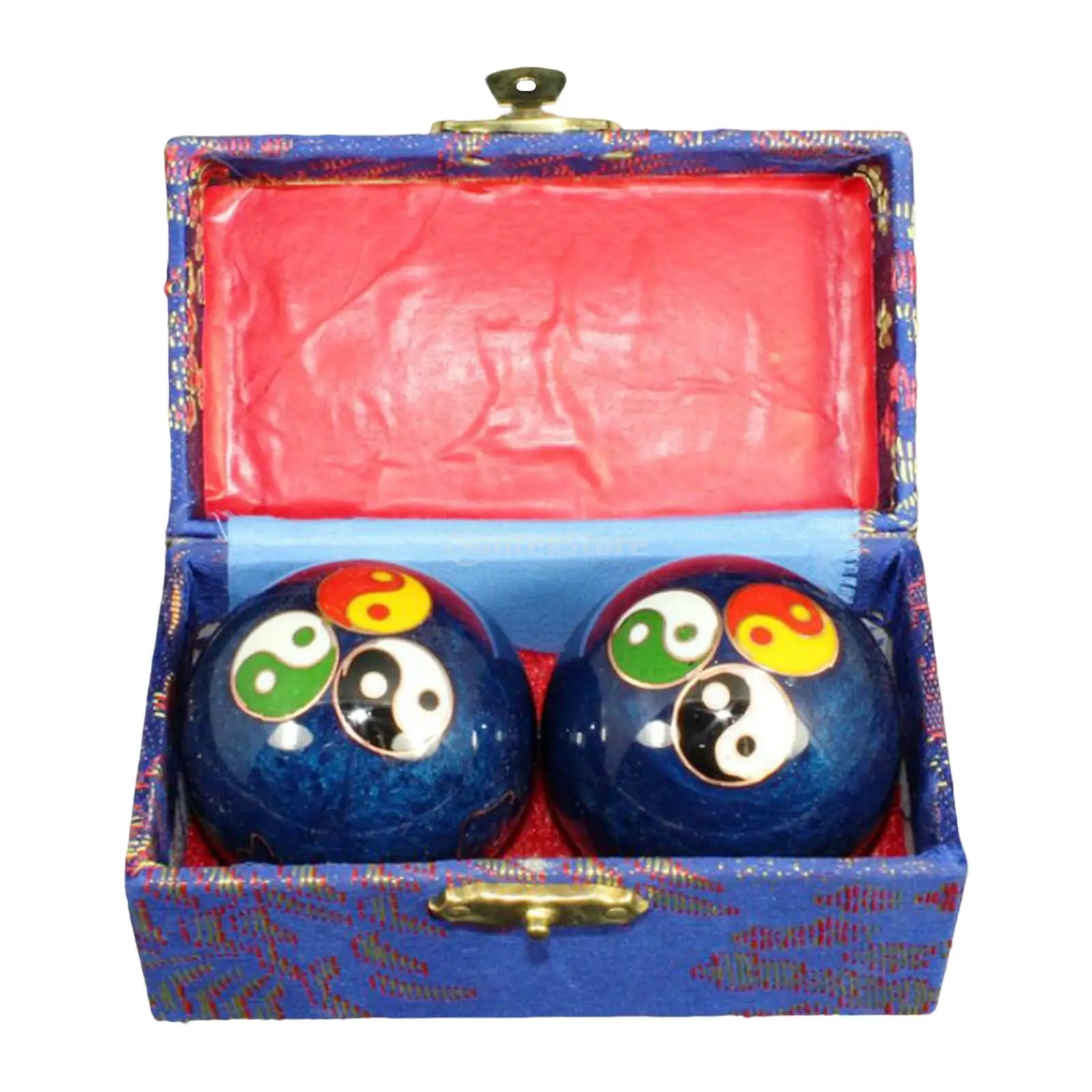 2pcs Chinese Baoding Balls With Fitness Seniors Finger Dexterity Massager Baoding Balls Relax - Colorful Gossip 47mm