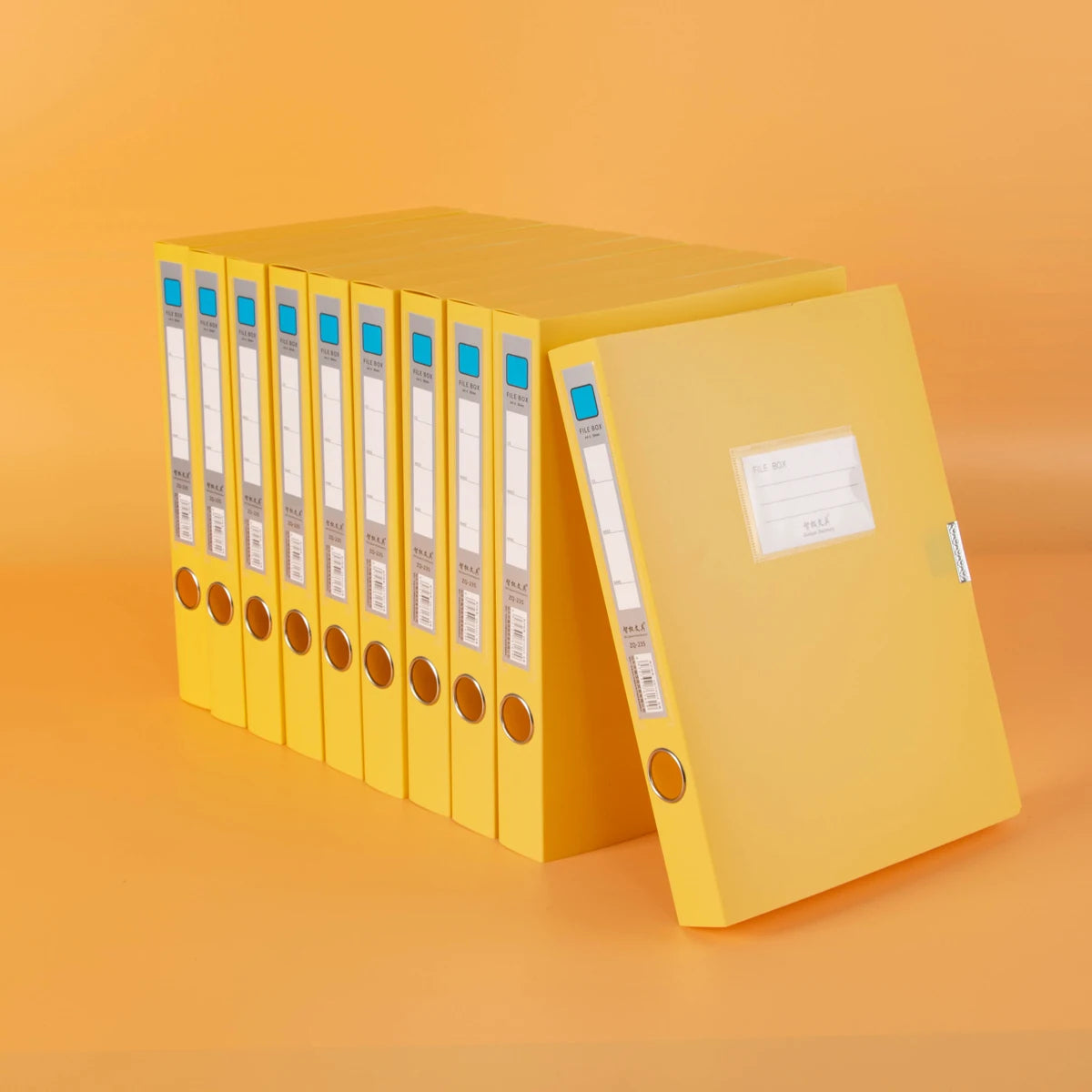 10 thickened A4 File box Office supplies 2/3.5/5.5/7.5CM plastic file box File bag File book folder file box - 10-3.5cm