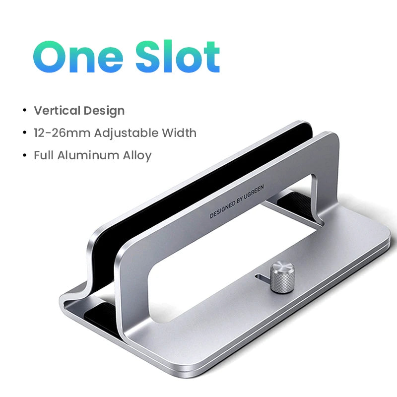 UGREEN Vertical Laptop Stand Holder Foldable Aluminum Notebook Stand Laptop Tablet Stand Support For Macbook Air Pro PC