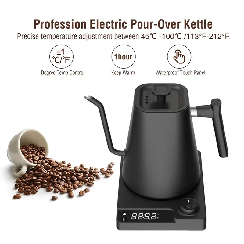 1200W Gooseneck Electric Kettle with Temperature Control Electric Kettle for Coffee and Tea Kettle Coffee Pot 110v/220v
