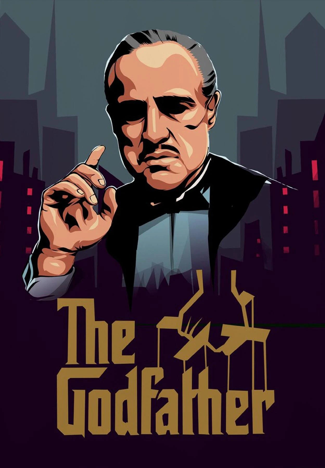 Hot Movie The Godfather Posters Prints Canvas Painting Wall Art Picture Living Room Cinema Office Home Decor - nn-5