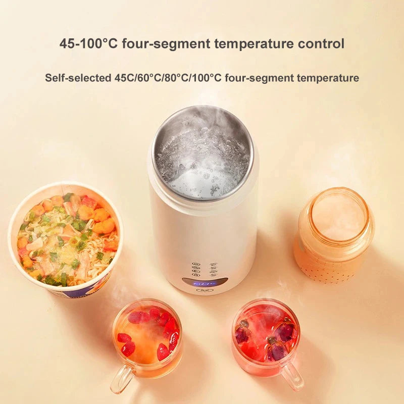 400ML electric water cup intelligent boiling cup electric cup multifunctional health cup portable boiling electric