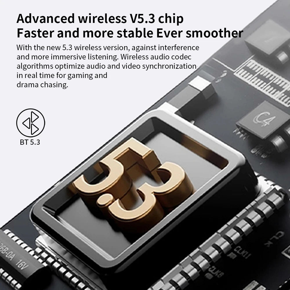 Mpow S65 True Wireless Earbuds - Bluetooth 5.3 Headphones with 30H Playback SBC Low-Latency Gaming Mode in-Ear Earbuds