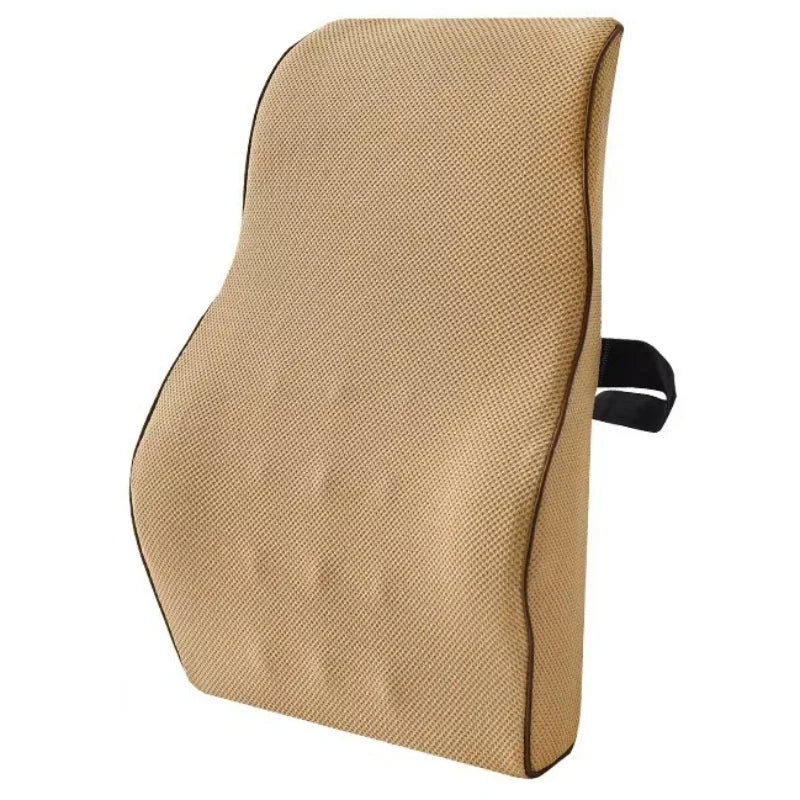 44*37*12cm Chair Backrest Memory Foam Back Pillow Ergonomic Waist Support Lumbar Protection Pillows Removable Cover