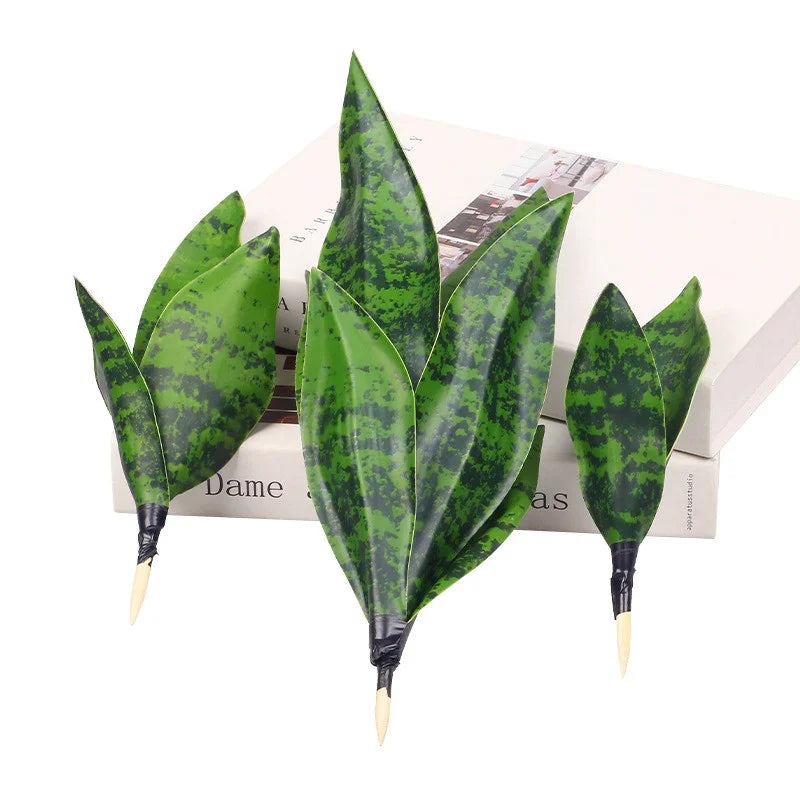 35CM Artificial Succulent Plants Tiger Orchid Indoor and Outdoor Aloe Vera Tropical Fake Leaves Room Desktop Party Home