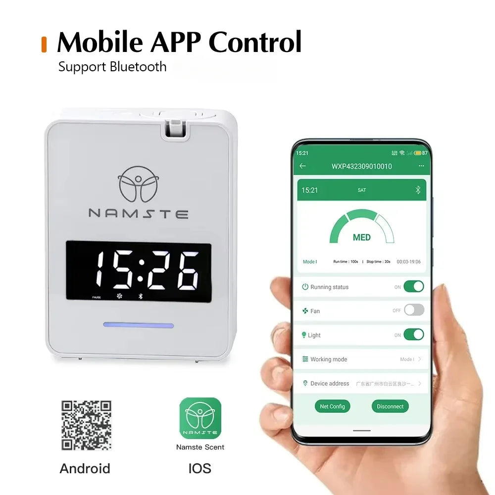 Electric Aromatic Oasis Essential Oil Bluetooth Air Freshener Machine NAMSTE 1000m³ Hotel Home Aroma Diffuser