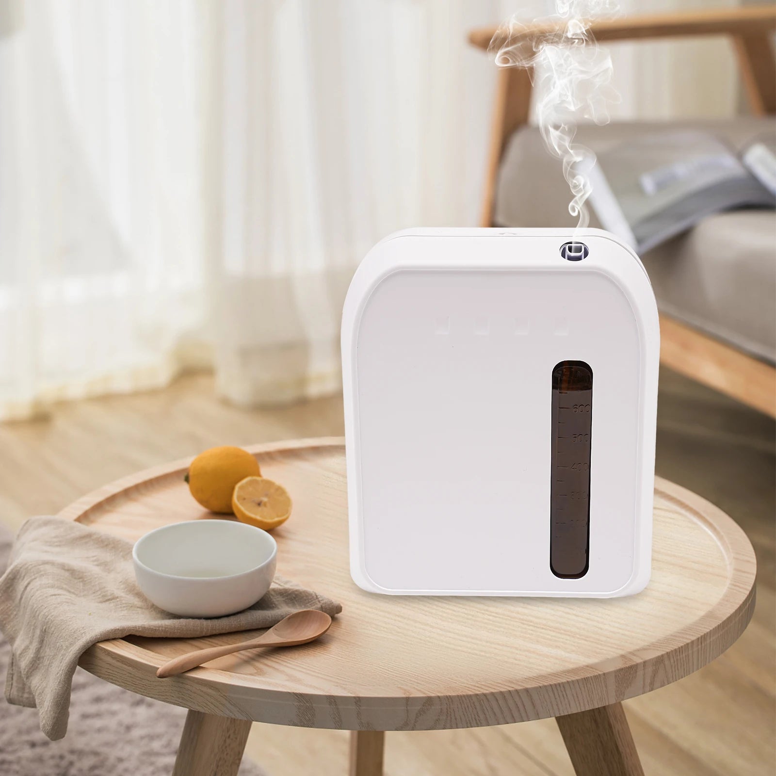 Waterless Essenial Oil Diffuser with Bluetooth Control Nebulizing Aromatherapy Scent Diffuser for Yoga Store Home