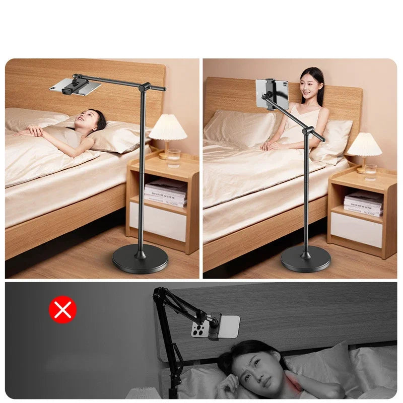 MoZhao Tablet Stand for iPad Phone Lazy Stand Bedside Bed Lying Watching Floor-Standing Live Broadcast Shooting