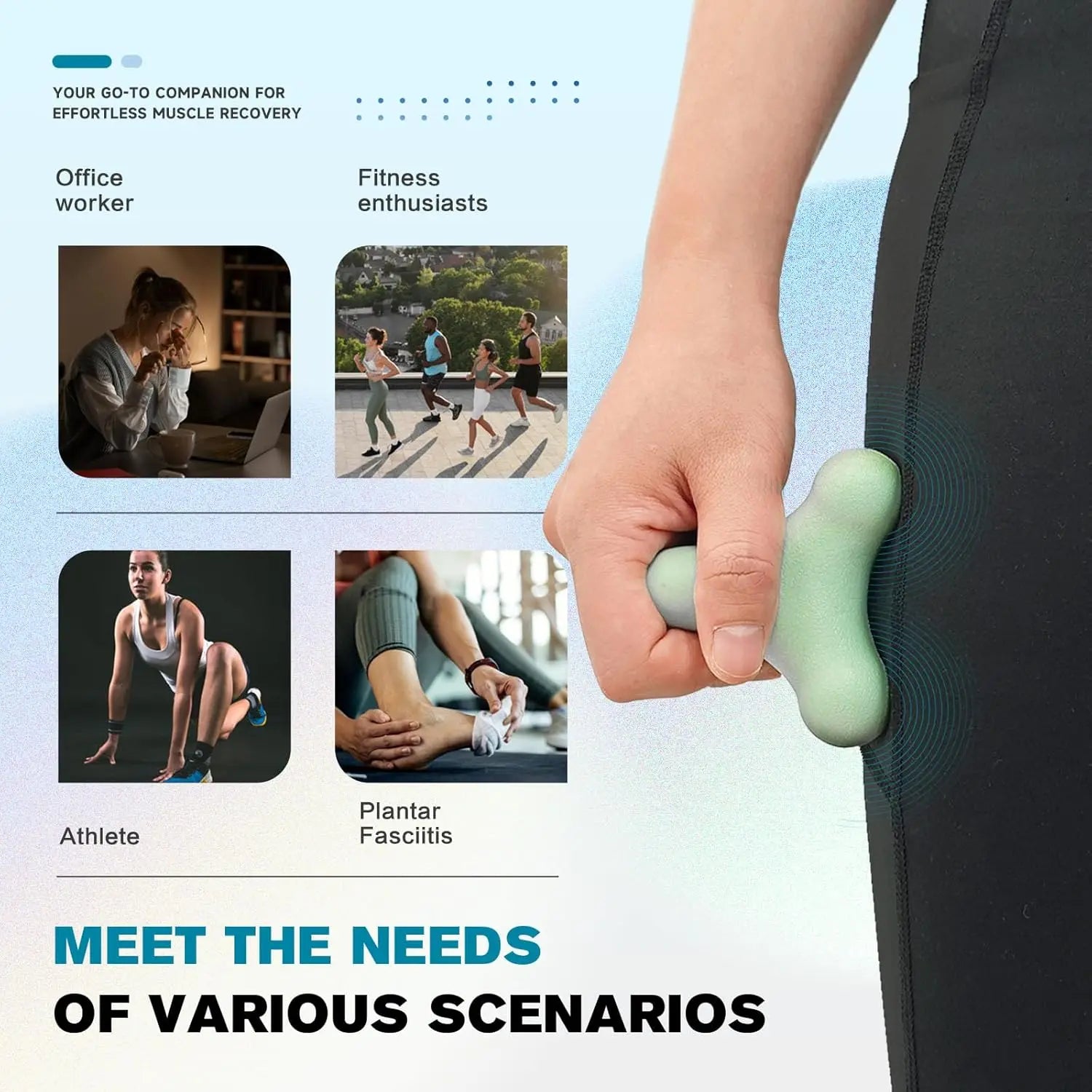 Ball-Neak Massager Exercise Ball Portable Muscle Massager for Neck Shoulder Back & Foot Relief Yoga & Fitness Use.