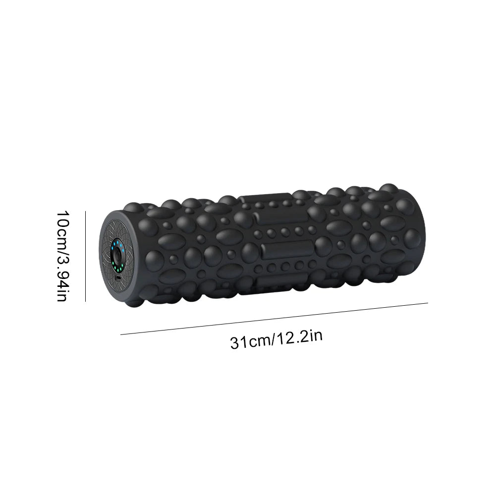 Electric Vibrating Foam Roller Massage Column Rechargeable Exercise Rollers For Yoga Pilates Muscle Tissue Relaxation