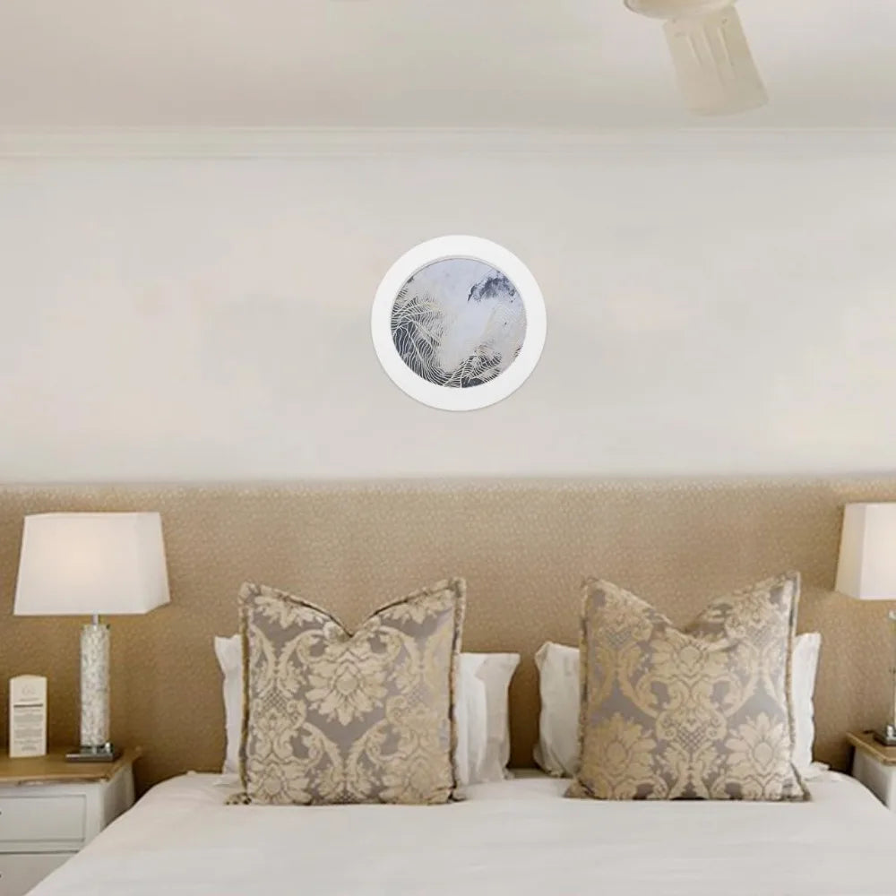 Small Round Picture Frame 5’’ Circle Photo Frame Wall Mount Photo Display Hanger for Living Room Bedroom Office