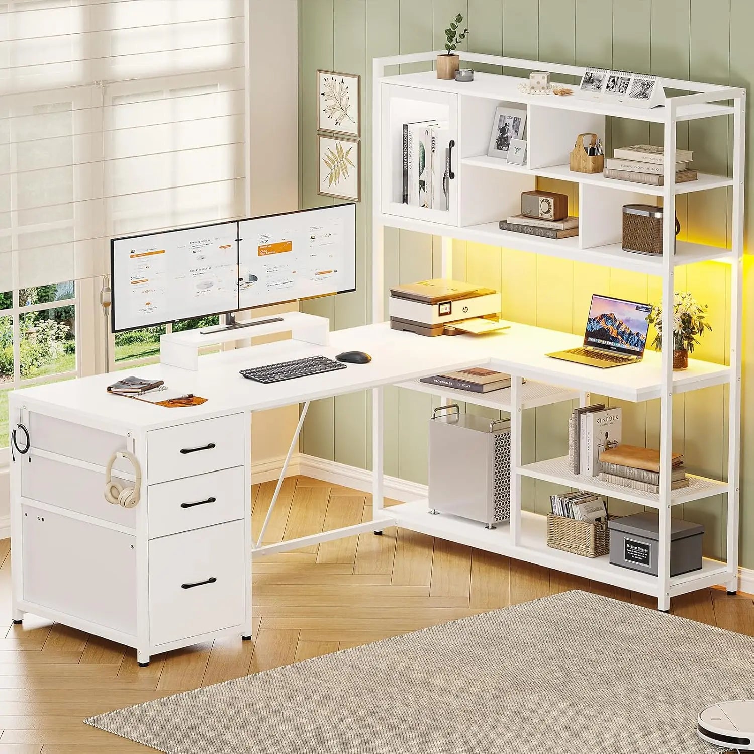 l-shaped-computer-desk-58-office-desk-with-3-drawers-and-bookshelf-l-shaped-corner-deskgaming-desk-l-desk-white