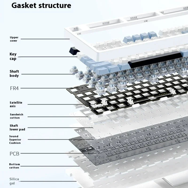 Ajazz Ak35i V3 Mechanical Keyboard Wired 104 Key Esports Game Office Multi-Scene Universal High-Looking Appearance Feel