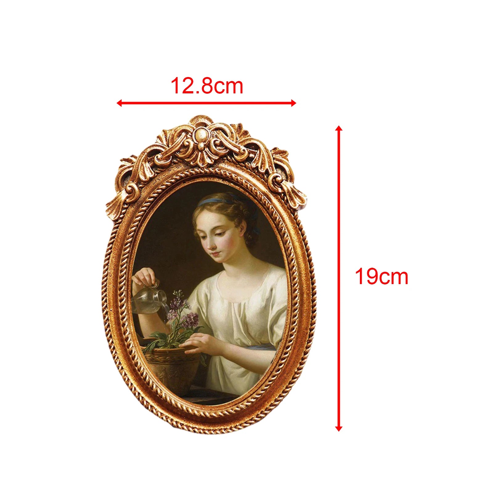 Luxury Antique Resin Photo Display Frame Hanging Elegant Picture Holder Luxury Gift for Office Living Room Decor