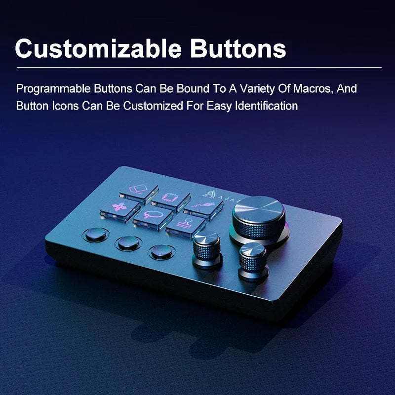 Ajazz AKP03E Programmable Macro Keyboard Multifunctional Console Panel Assistente Custom Button Mini Keyboard For PC