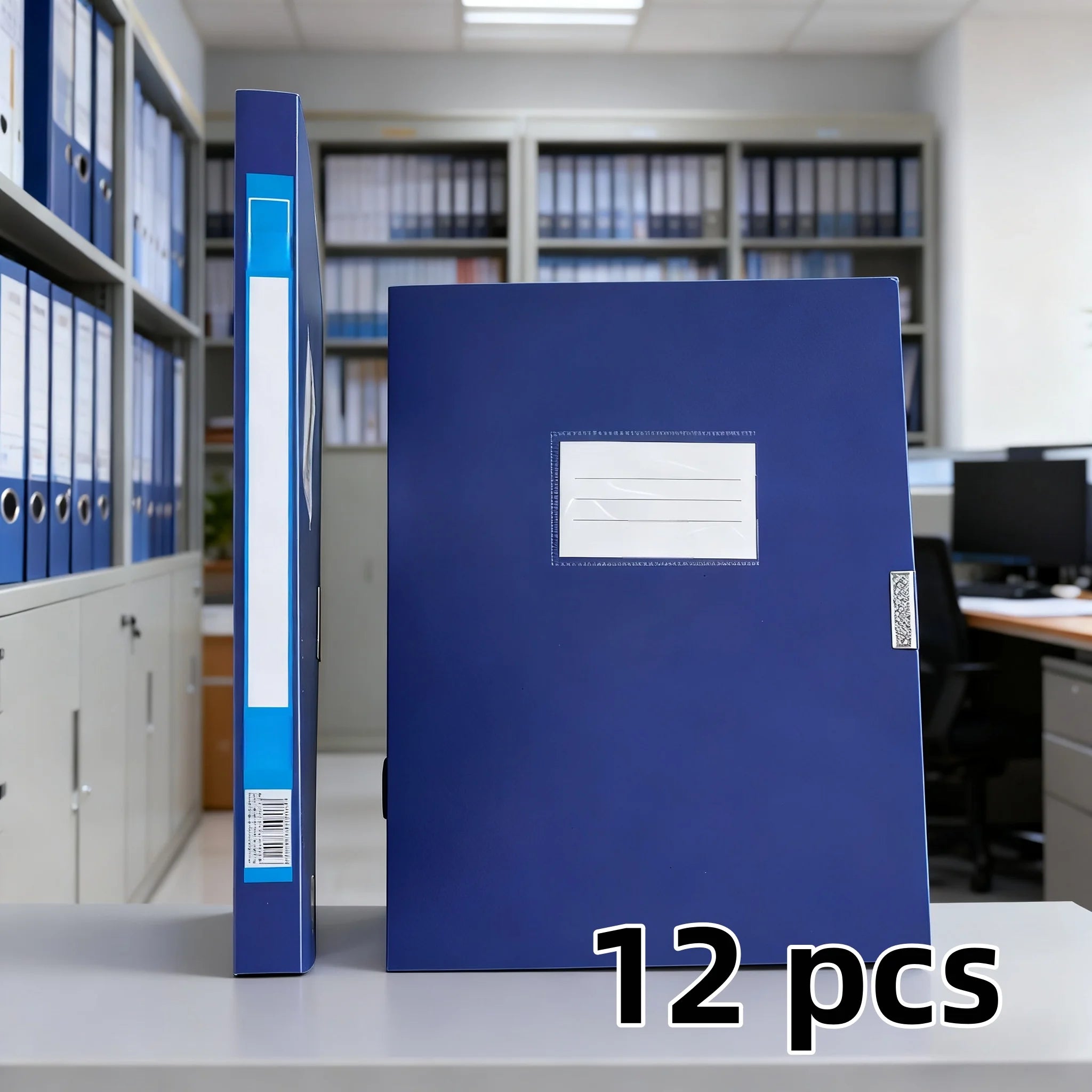 A4 File Folder File Box with Adhesive Closure Thickened Plastic Document Box Storage Bag Office Supplies A4 Organizer