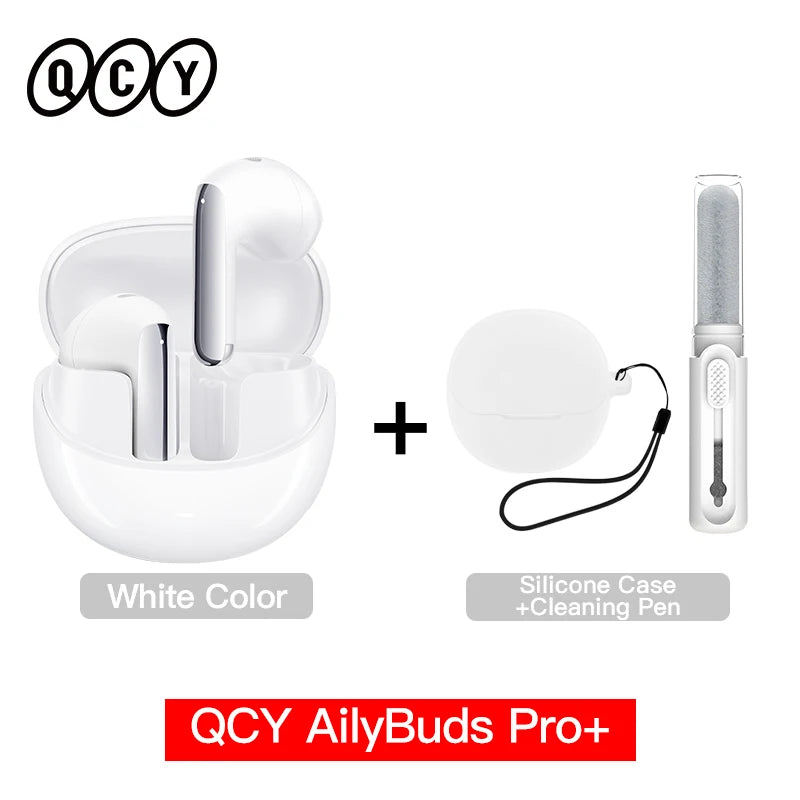 QCY HT10 AilyBuds Pro+ ANC Wireless Earphone Hi-Res Audio with LDAC Bluetooth 5.3 Earbuds 6 Mic AI HD Call Multipoint