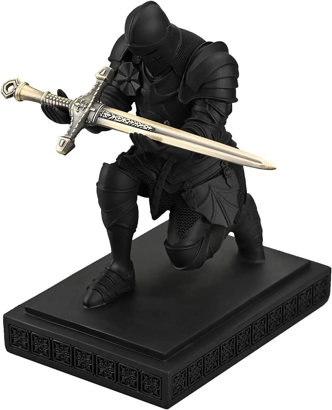 Armored Warrior Knight Pen holder desk organizer and accessory resin pen holder paper town with a cool letter opener