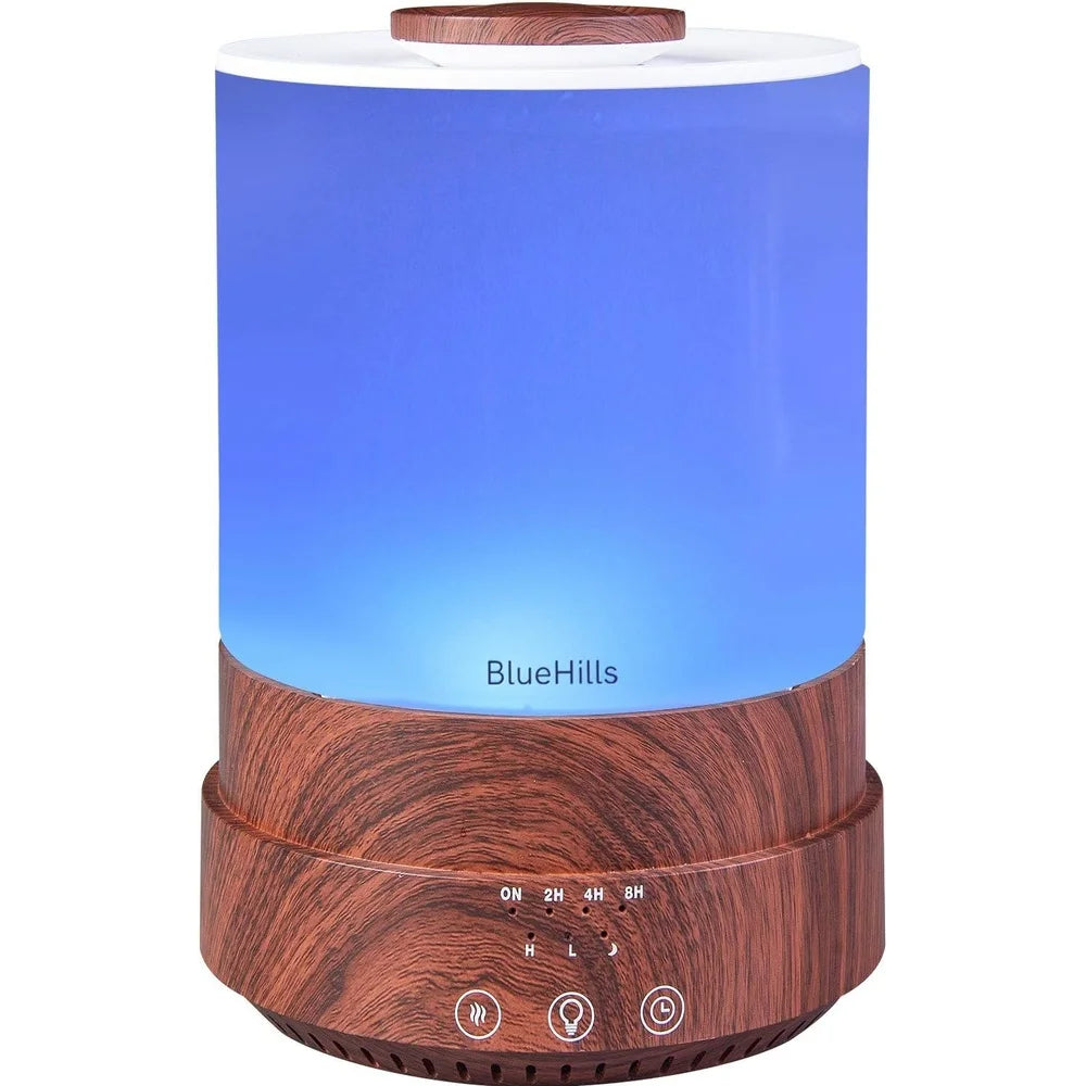 Premium Essential Oil Diffuser Aromatherapy Humidifier Large Room 30 Hours Runtime 7 LED Colors Touch Control Mist Air