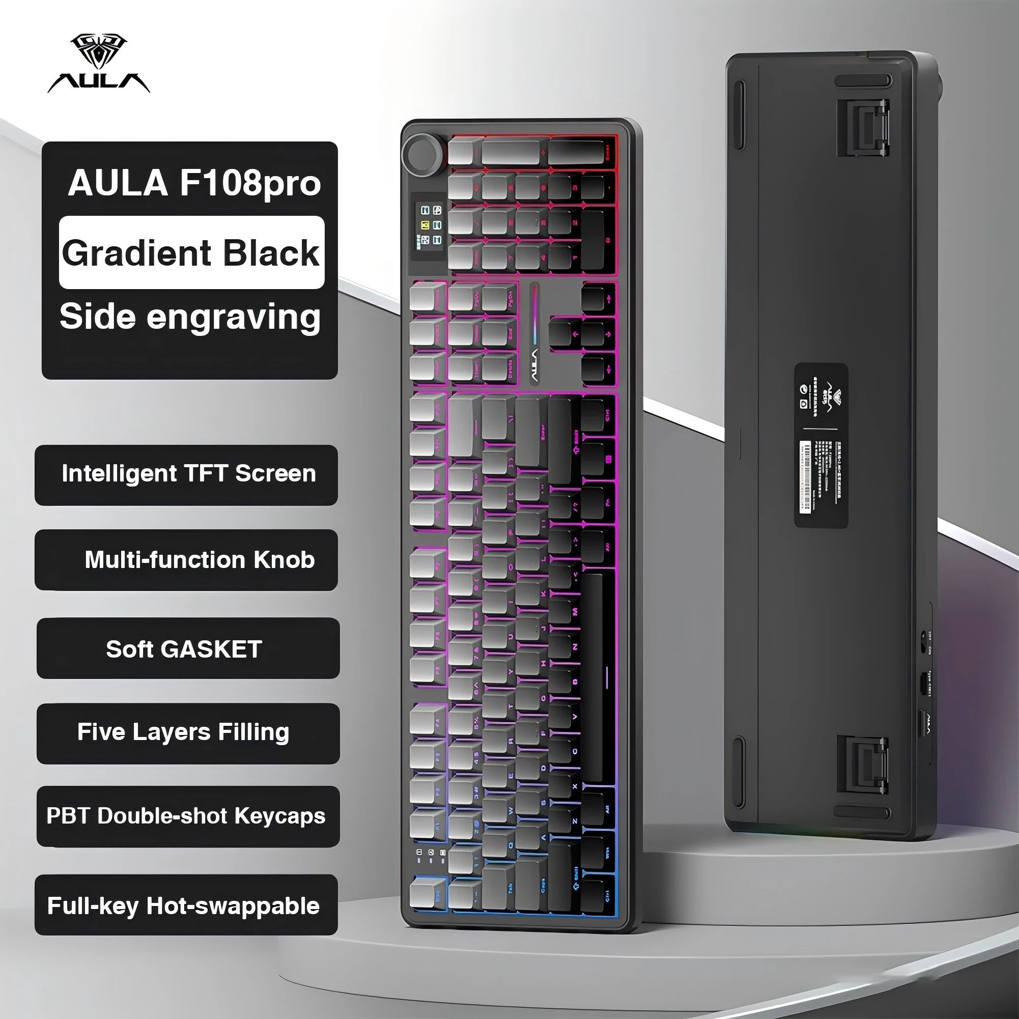 aula-f108pro-gaming-mechanical-keyboard-full-size-custom-backlight-hot-swappable-wireless-bluetooth-hifi-switch