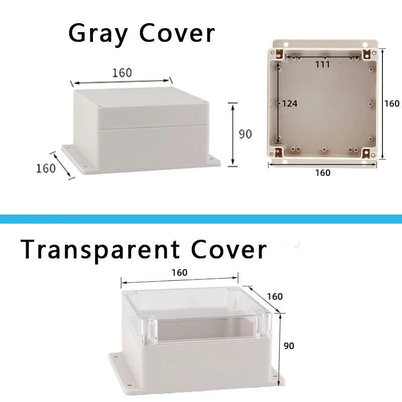F-type outdoor waterproof junction box - waterproof box for outdoor monitoring - plastic power connection terminal