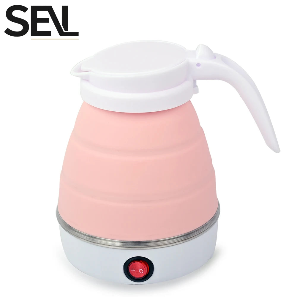1.5L folding traveling water bottle electric kettle portable electric kettle household travel water heater silicone