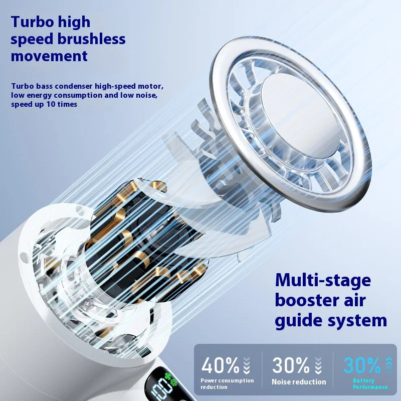 Summer Portable Ice Compress Handheld Turbo Fan 3 Wind Speeds Adjustable Mini Personal Fan Battery Operated Electric Fan