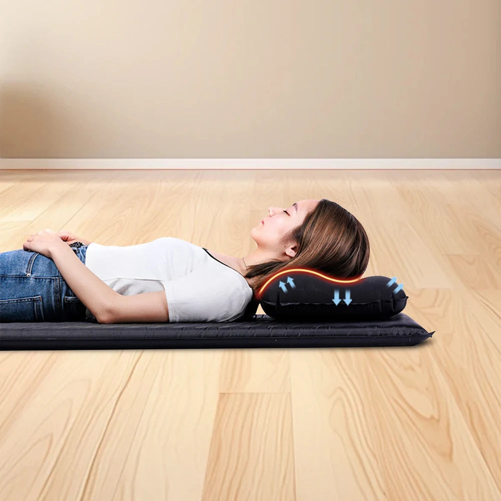 Portable Camping Pillow Ergonomic Automatic Inflatable Pillow Outdoor Memory Foam Pillow Comfort Square Pillow Camping