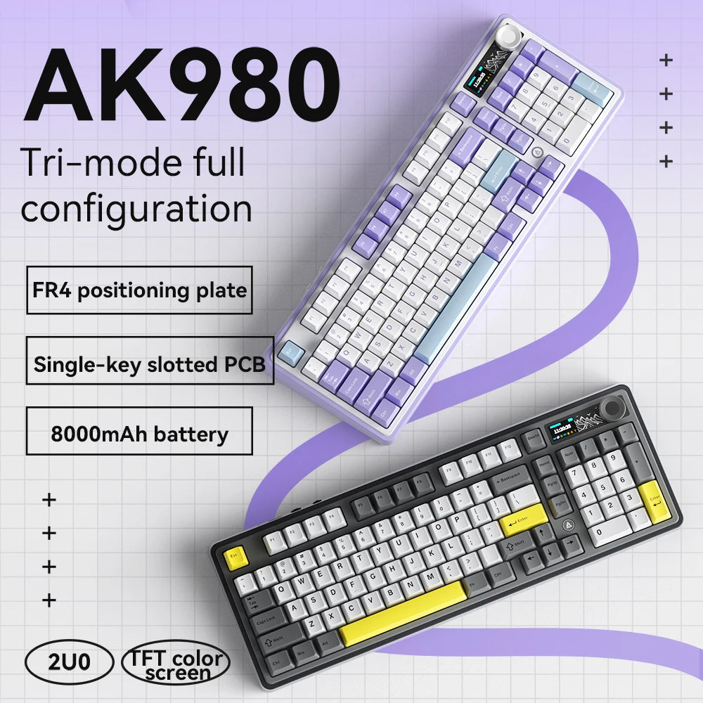 ajazz-ak980-gaming-mechanical-keyboard-with-color-screen-98-keys-rgb-bluetooth-wireless-keyboard-gamer-8000mah-for-pc-laptop