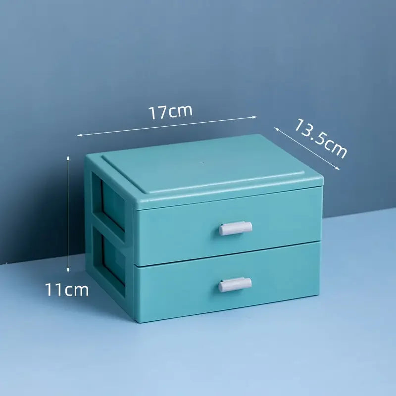 2/3/4 Layers Desktop Organizer Drawer Makeup Storage Box Jewelry Container Large Capacity Mask Office Storage Medicine