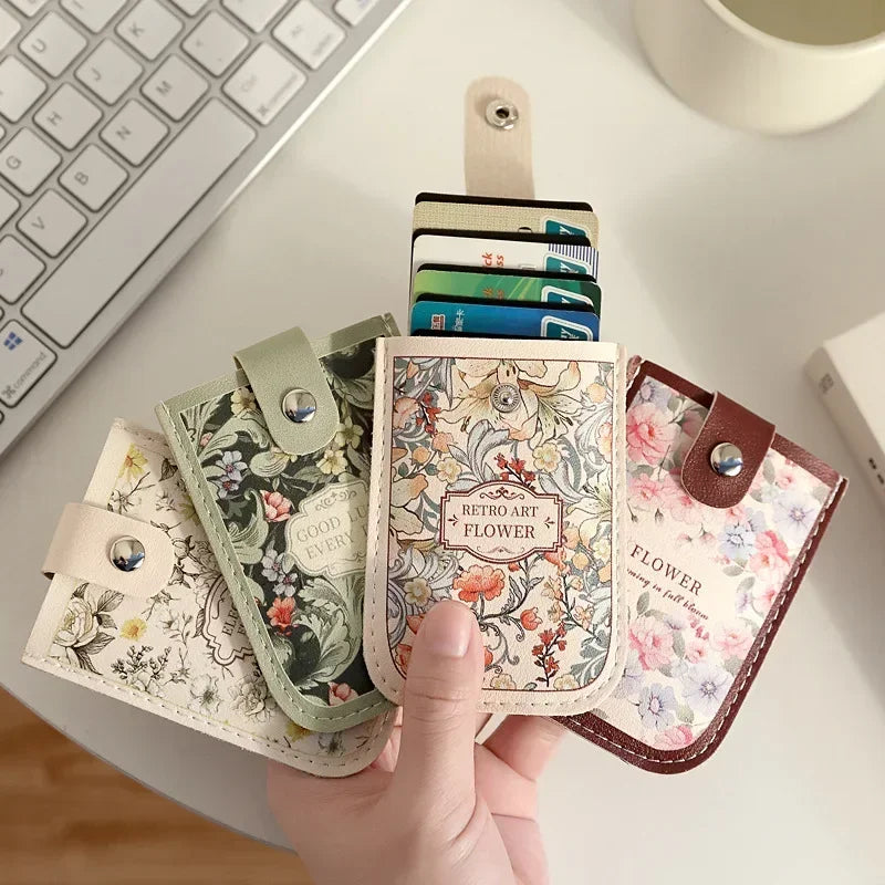 Pull-Out MultiCard Holder Wallet Slim ID Card Wallet with Large Capacity Creative Organizer for Credit Cards Business