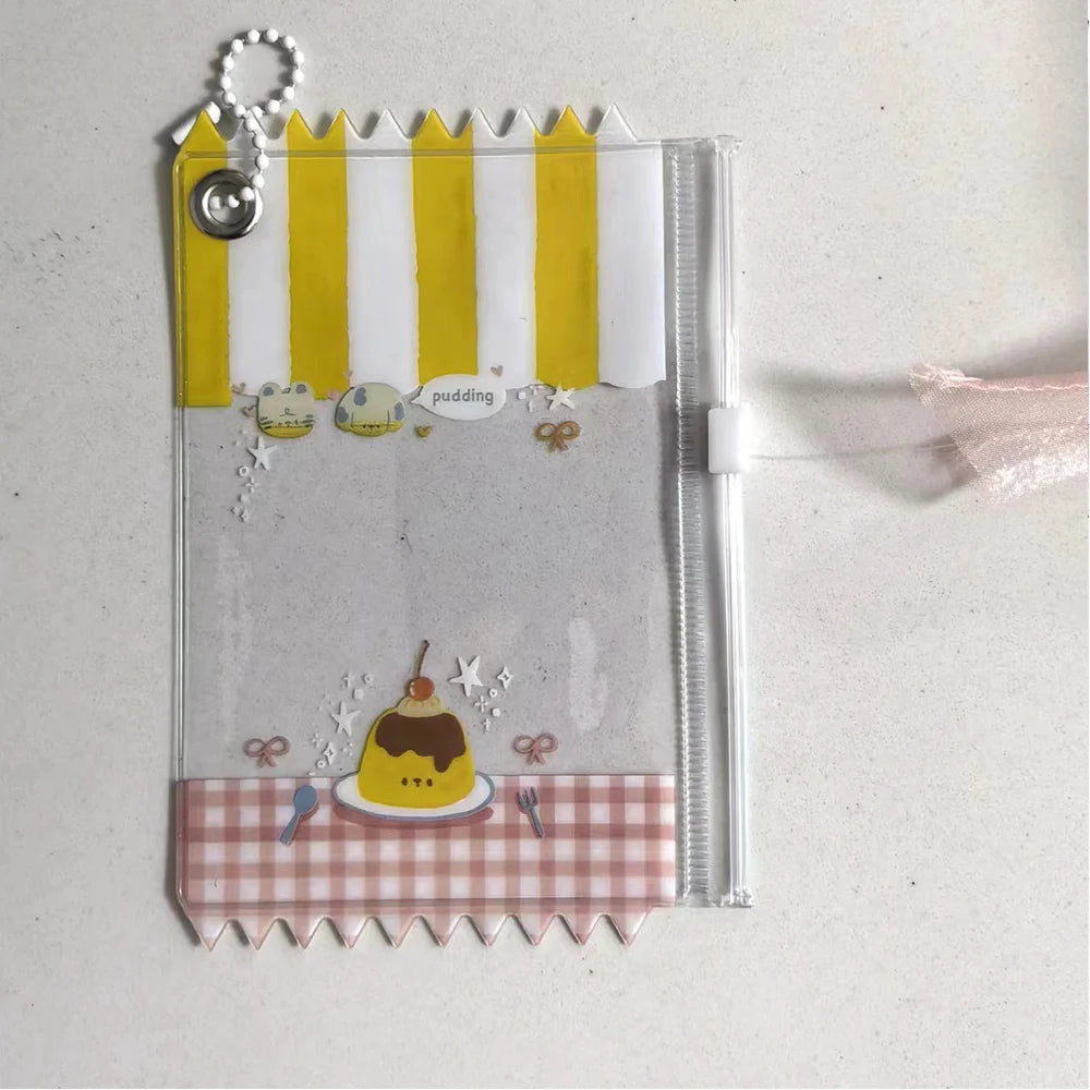 INS Transparent Candy Bag Badge Holder Korean Photocard Holder Display Bag Pendant Idol Photo Card Protective Cover
