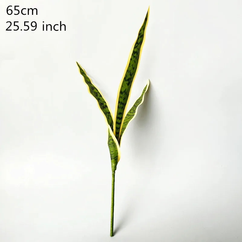 50-76CM Artificial Succulent Plants Tropical Fake Long Leaf Simulation Tiger Pilan Home Decoration Office Hotel Party