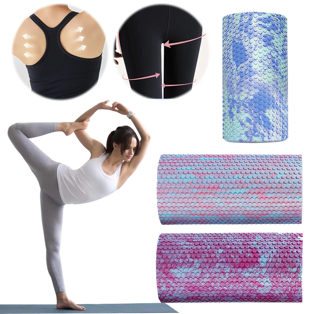 EVA Foam Roller Body Massager 30cm Massage Point Roller Massage Foam Roller Round Foam Roller for Neck Knee Foot - Foam