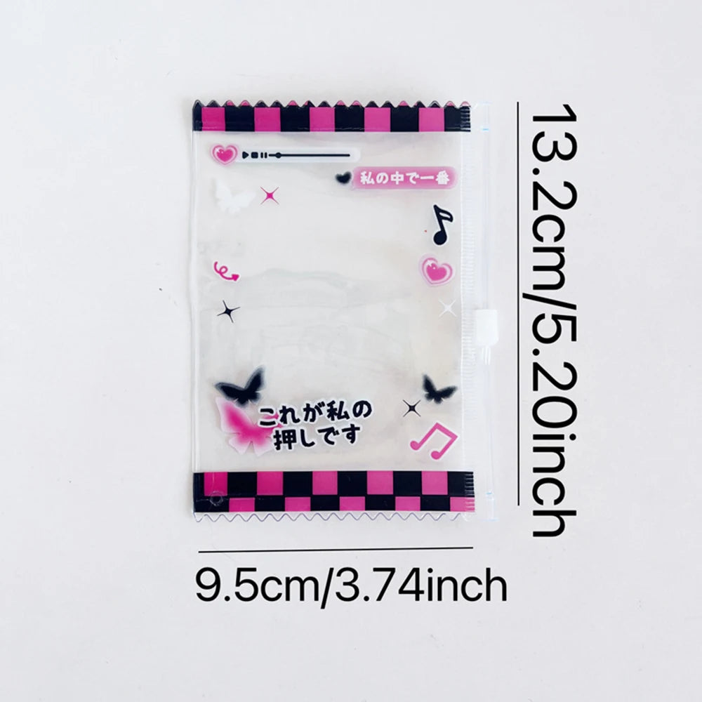 INS Transparent Candy Bag Badge Holder Korean Photocard Holder Display Bag Pendant Idol Photo Card Protective Cover
