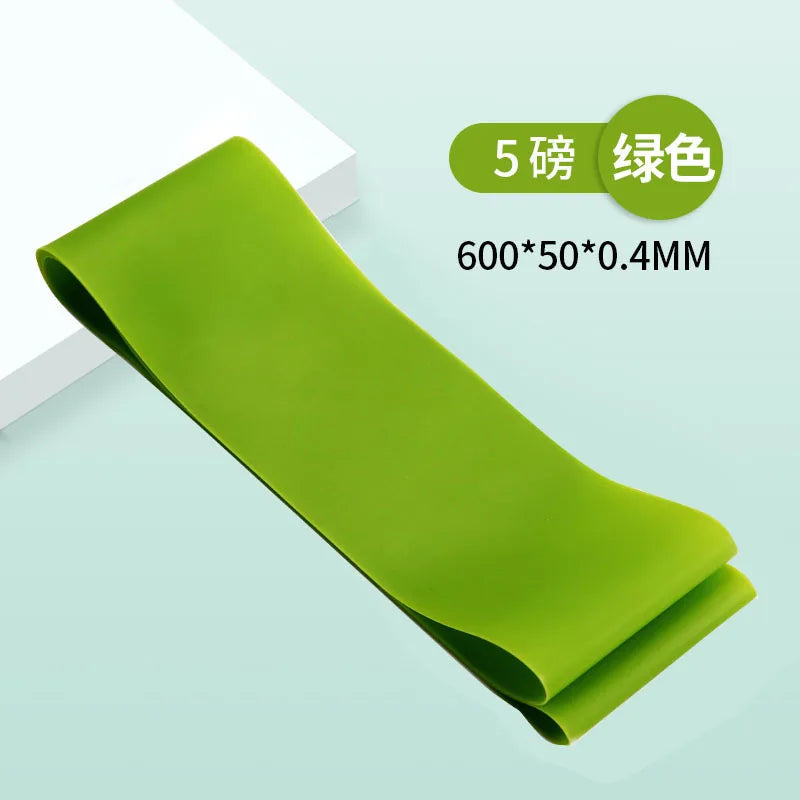 High Elasticity TPE Tensile Band Resistance Band Yoga Fitness Band Stretching Band Multifunctional Hip Loop Elastic
